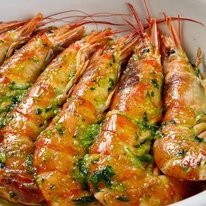Gambón al ajillo