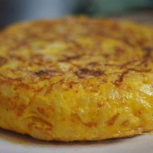Tortilla de patatas con jamón